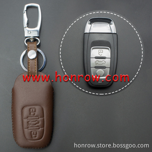 Audi 3 button key leather case